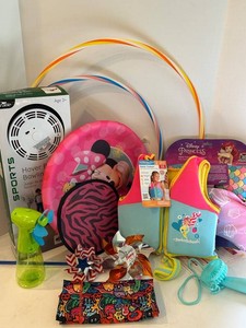 Mixed Lot Swim Gear, Pool Toys, Hover Ball Set & Turtlefur Pouch