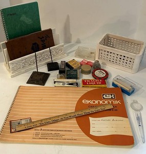 Vintage Office Supplies & Desk Accessories Mixed Lot