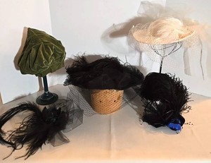 Vintage Betmar & Accessory Lady Hat & Fascinator Mixed Lot (Lot of 5)
