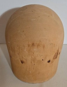 Vintage Midwest Hat Co Wooden Hat Block 7 in High