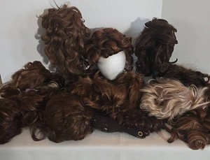 Mixed Lot Assorted Human Hair & Synthetic Wigs