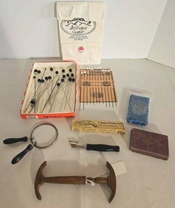 Vintage Mixed Lot - Hairpins, Hat-Making Tools & Dressmakers Pins