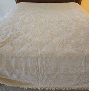Vintage Chenille Textured Bedspread Coverlets (Lot of 2)