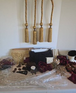 Mixed Lot Decorative Tassel Tiebacks, Fringe & Textile Trims