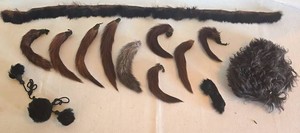Vintage Mink Fur Trim, Tails & Brown Fur Cuff Mixed Lot