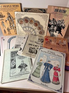 Vintage Fashion History, Costume Patterns & Paper Dolls Mixed Lot