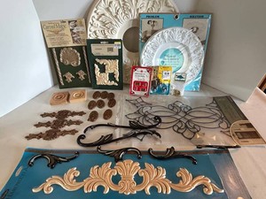 Mixed Lot Decorative Architectural Appliques, Ornaments & Hardware