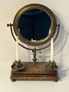 Vintage Italian Vanity Mirror With Candlesticks