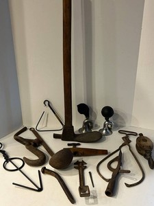 Vintage Mixed Lot of Antique Hand Tools & Hardware