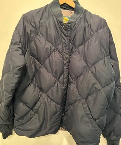 Cabelas Premier Northern Goose Down Jacket XL Tall Navy Blue Quilted