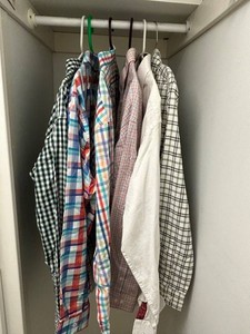6pc Mens Plaid Shirt Mixed Lot - Columbia, Bugatchi, IZOD & More