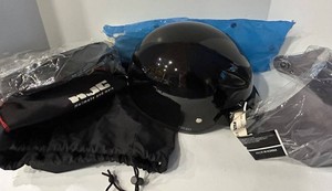 HJC CL-21 DOT Motorcycle Helmet Medium - Glossy Black