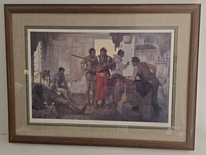 Kenneth Riley Artist Signed the Robe Trade Lithograph 89999