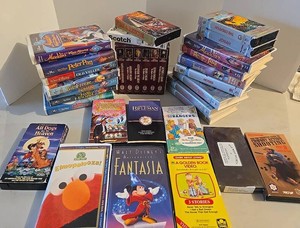 Mixed Lot Disney, Childrens &amp Educational VHS Tapes (30)