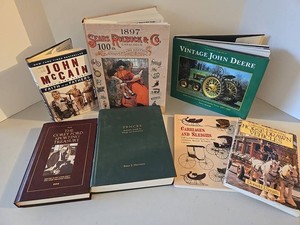 Agricultural, Americana &amp Horse-Drawn Vehicle Books - 7-Book Mixed Lot
