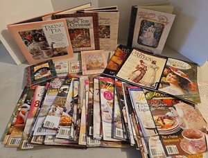 Tea, Victorian Fashion &amp Tea-Time Books and Magazines Mixed Lot