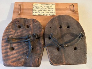 Antique 1800s Delivery Buggy Snowshoes Pair