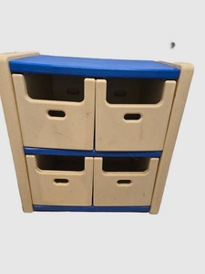 Little Tikes 4-Drawer Storage Cabinet - Blue &amp Cream