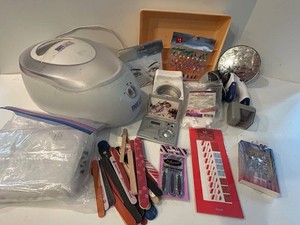 Mixed Lot Beauty Equipment, Nail Care, Accessories & Quartz Alarm Clock