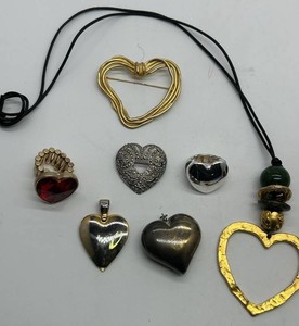 Mixed Heart Jewelry  Necklace, Rings, Pins & Pendants 2 more pieces added