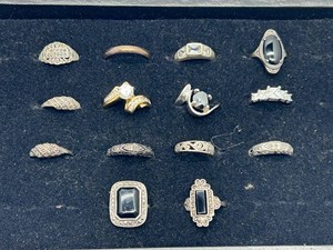 Sterling Silver 925 Rings Mixed Lot (Lot of 14)
