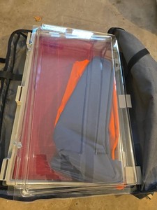 Crystal Clear Showcases Display Cases wCanvas Bag With Key (Lot of 2)