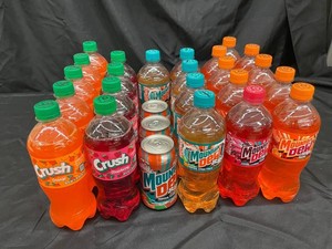 Mountain Dew & Crush Assorted Soft Drinks Mixed Lot
