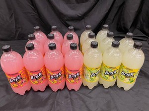 Brisk Pink Lemonade & Lemonade 1L Bottles (Lot of 18)