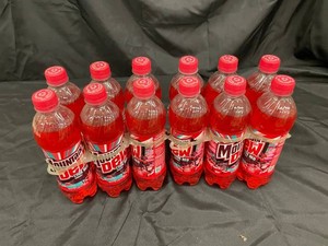 Mountain Dew Code Red Cherry Soda 16.9 Oz Bottles (Lot of 12)