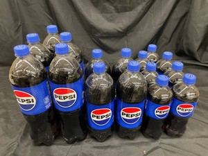 Pepsi Soda Bottles - Assorted Sizes (Lot of 16)
