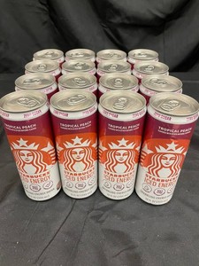 Starbucks Iced Energy Tropical Peach Zero Sugar 12 Fl Oz (Lot of 16)