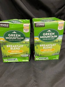 Green Mountain Breakfast Blend Light Roast K-cup Pods (Lot of 2)