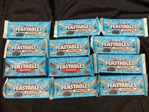 MrBeast Feastables Cookies & Creme & Milk Crunch Bars (Lot of 12)