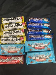 ABBA-ZABA, Almond Joy & Feastables Candy Mixed Lot - 12 Count