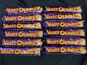 Violet Crumble Chocolate Honeycomb Candy Bars (Lot of 12)