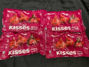 Hersheys Kisses Cherry Cordial 9 Oz Bags (Lot of 4)