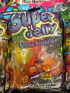 Super Jelly Sour Surprise Candy 11.13oz (Lot of 8)