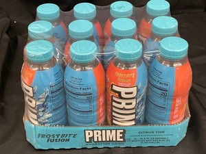 Prime Hydration Drink Citrus Tide & Frostbite Fusion (Lot of 12)