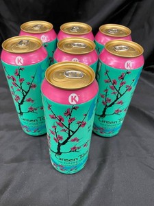 Green Tea With Ginseng & Honey 22 Fl Oz Cans (Lot of 7)
