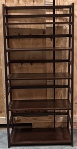 Dark brown book shelf
