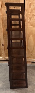Dark brown book shelf