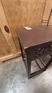 small brown nightstand
