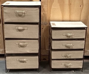fabric dresser and nightstand