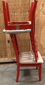 2 red chairs