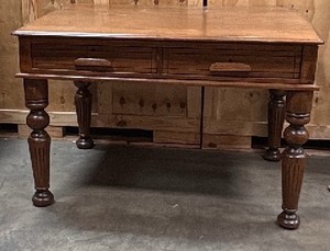 brown wooden desk