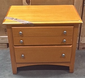 small wooden nightstand
