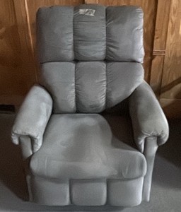Gray reclining chair
