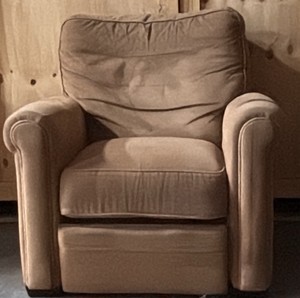 tanyellow reclining chair