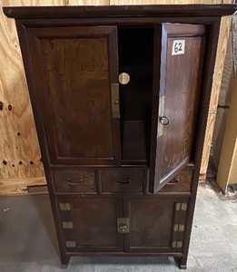 dark brown wardrobe