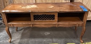 Wooden entertainment stand